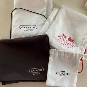 Coach Protective Dust Bags lot of 5